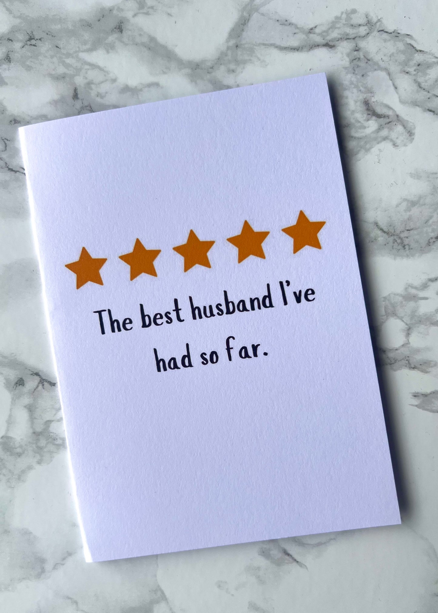 Current Husband Greetings Card