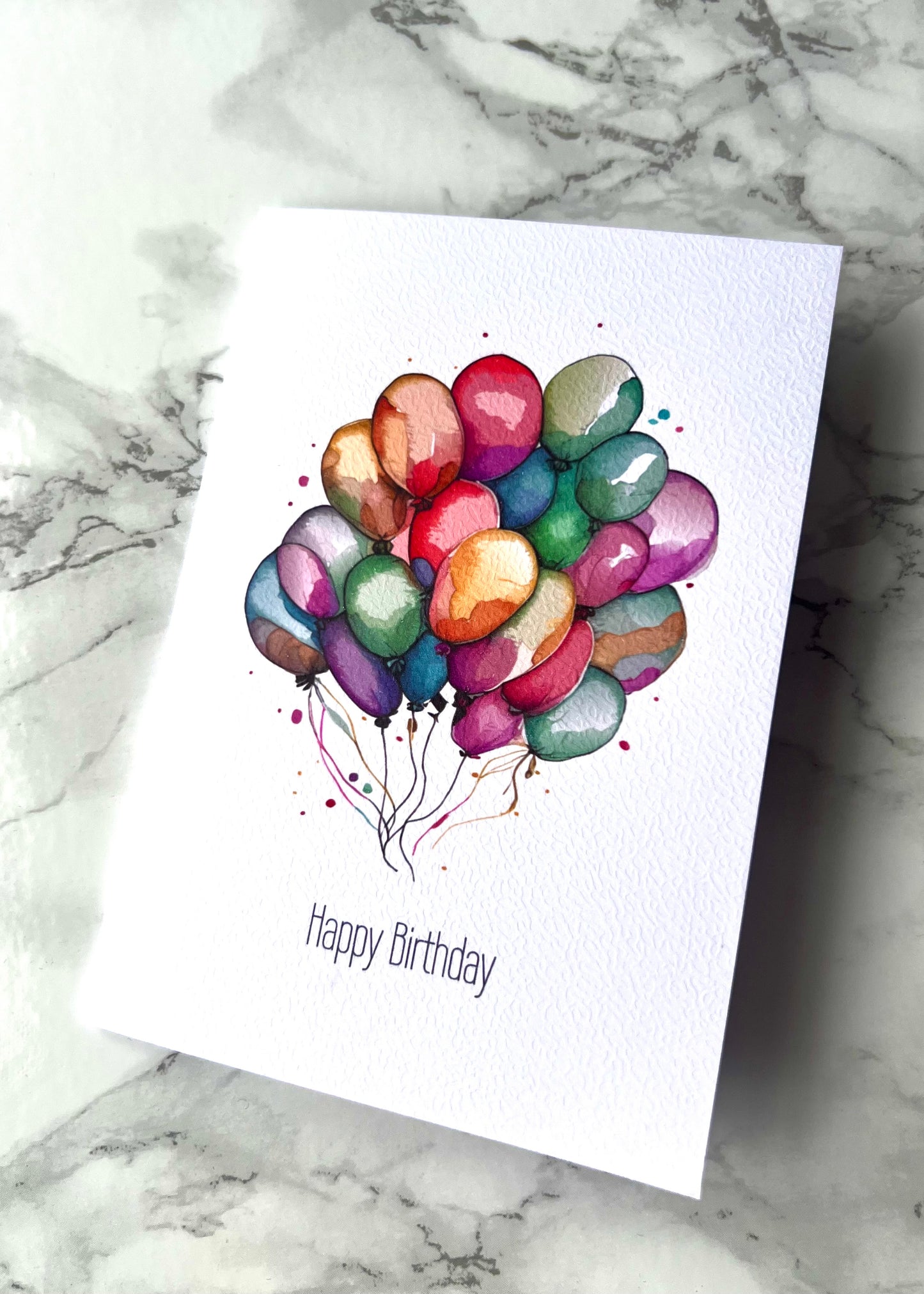 Birthday Balloons Greetings Card