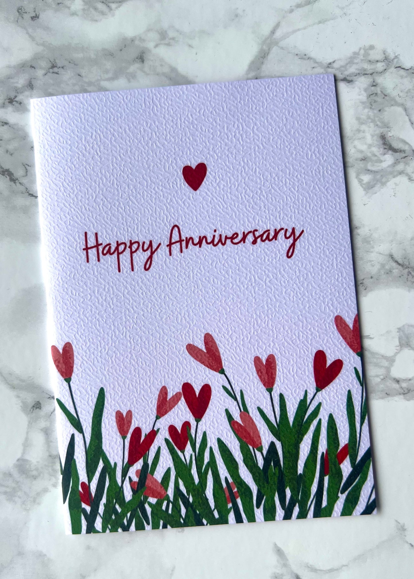 Anniversary Flowers Greetings Card