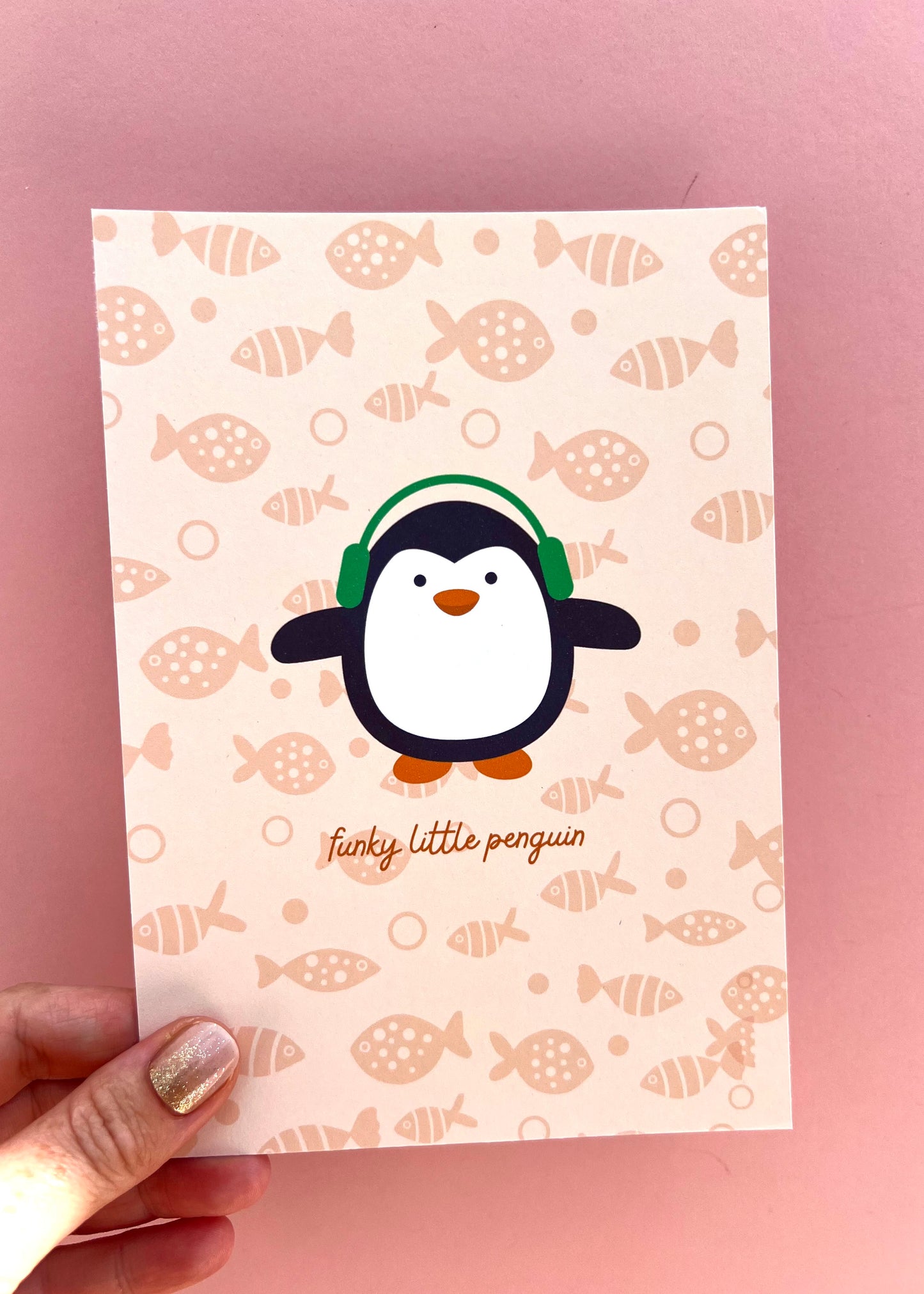 Funky Little Penguin Print