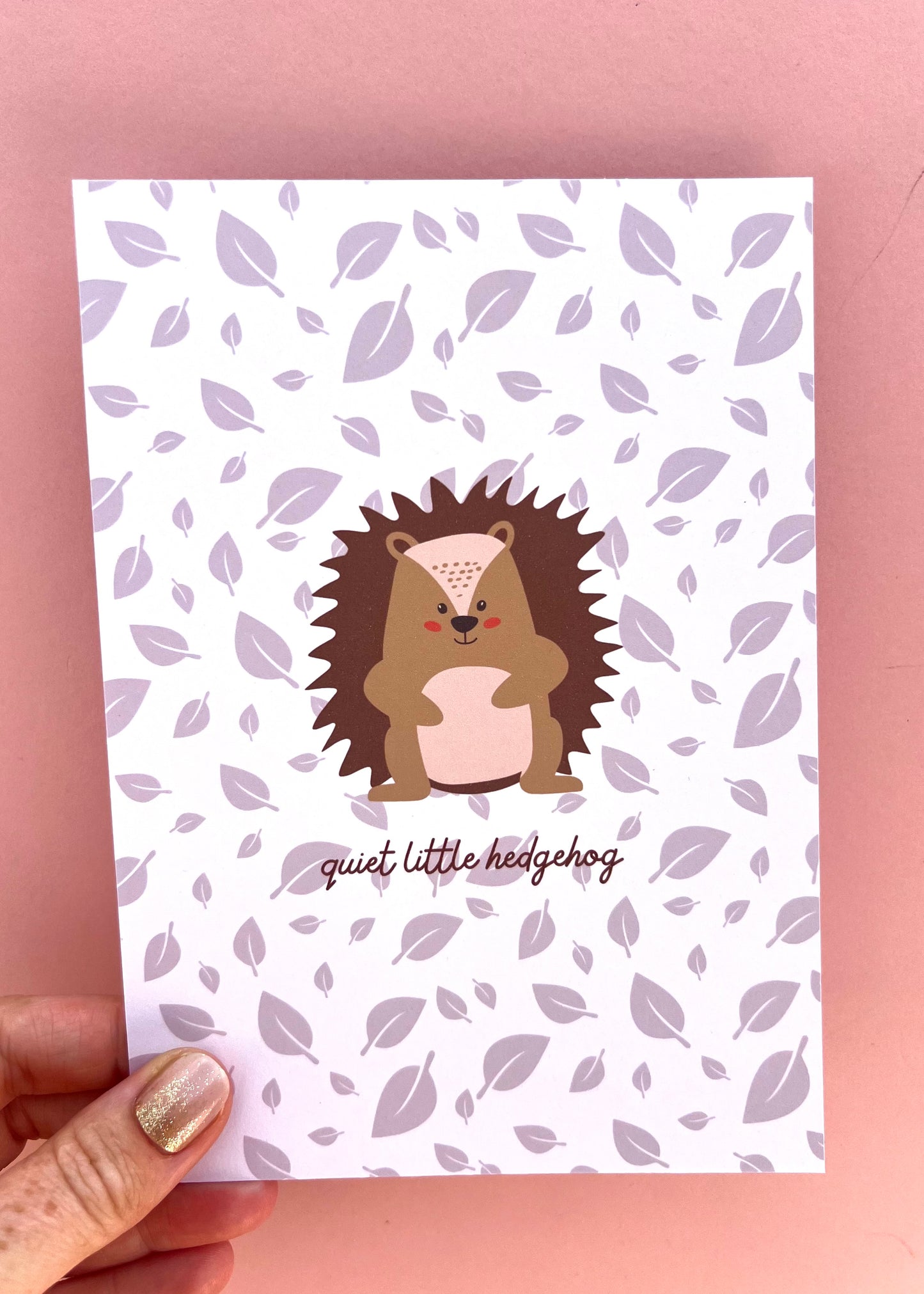 Quiet Little Hedgehog Print