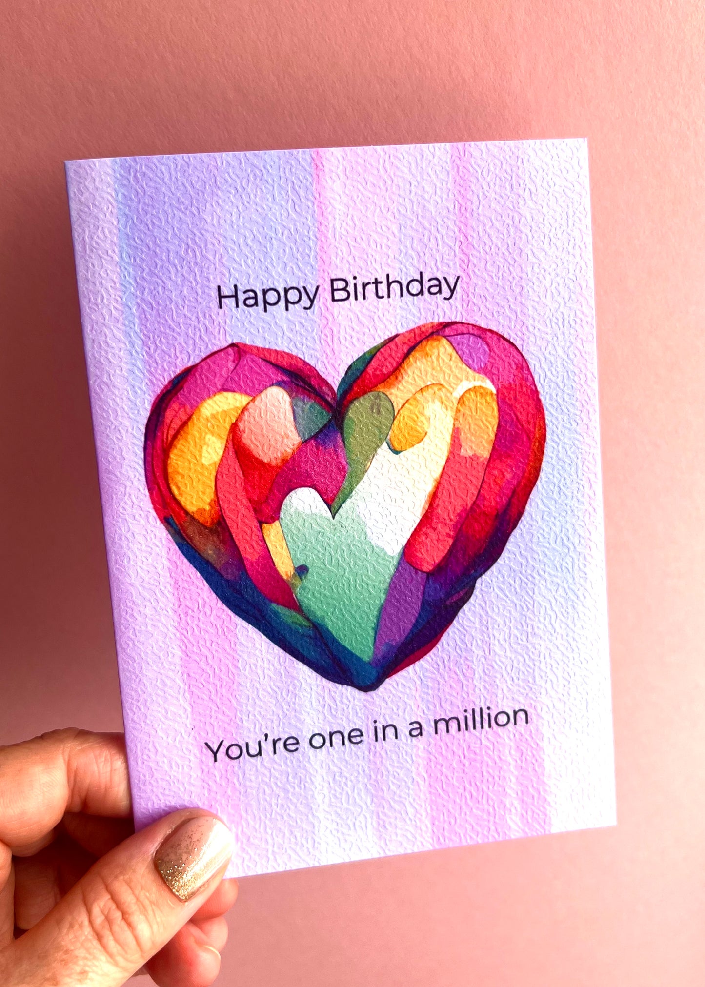 Bright Heart Birthday Card