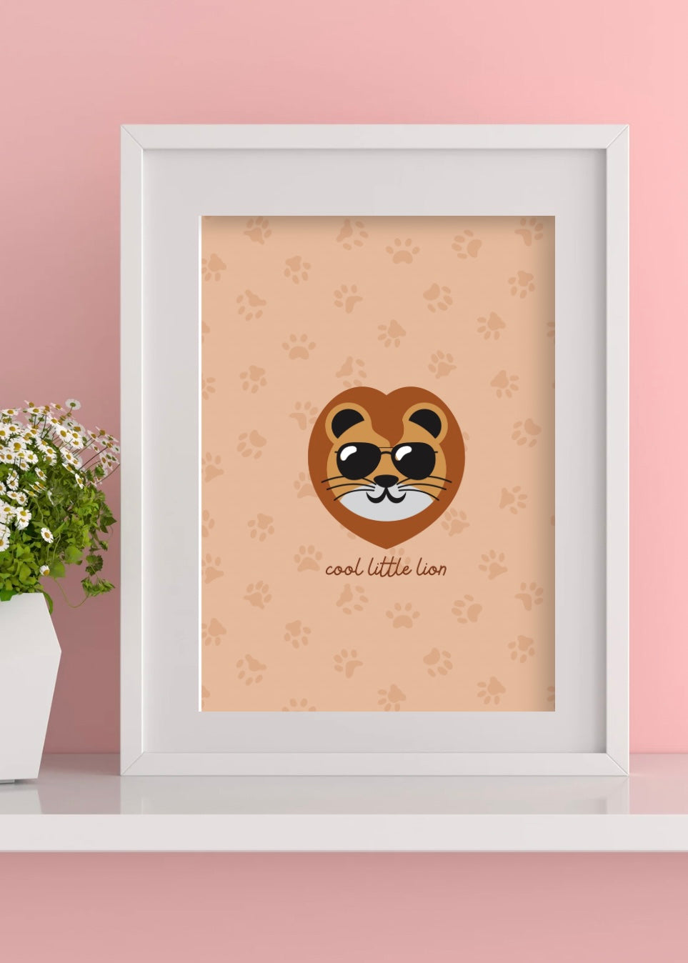 Cool Little Lion Print
