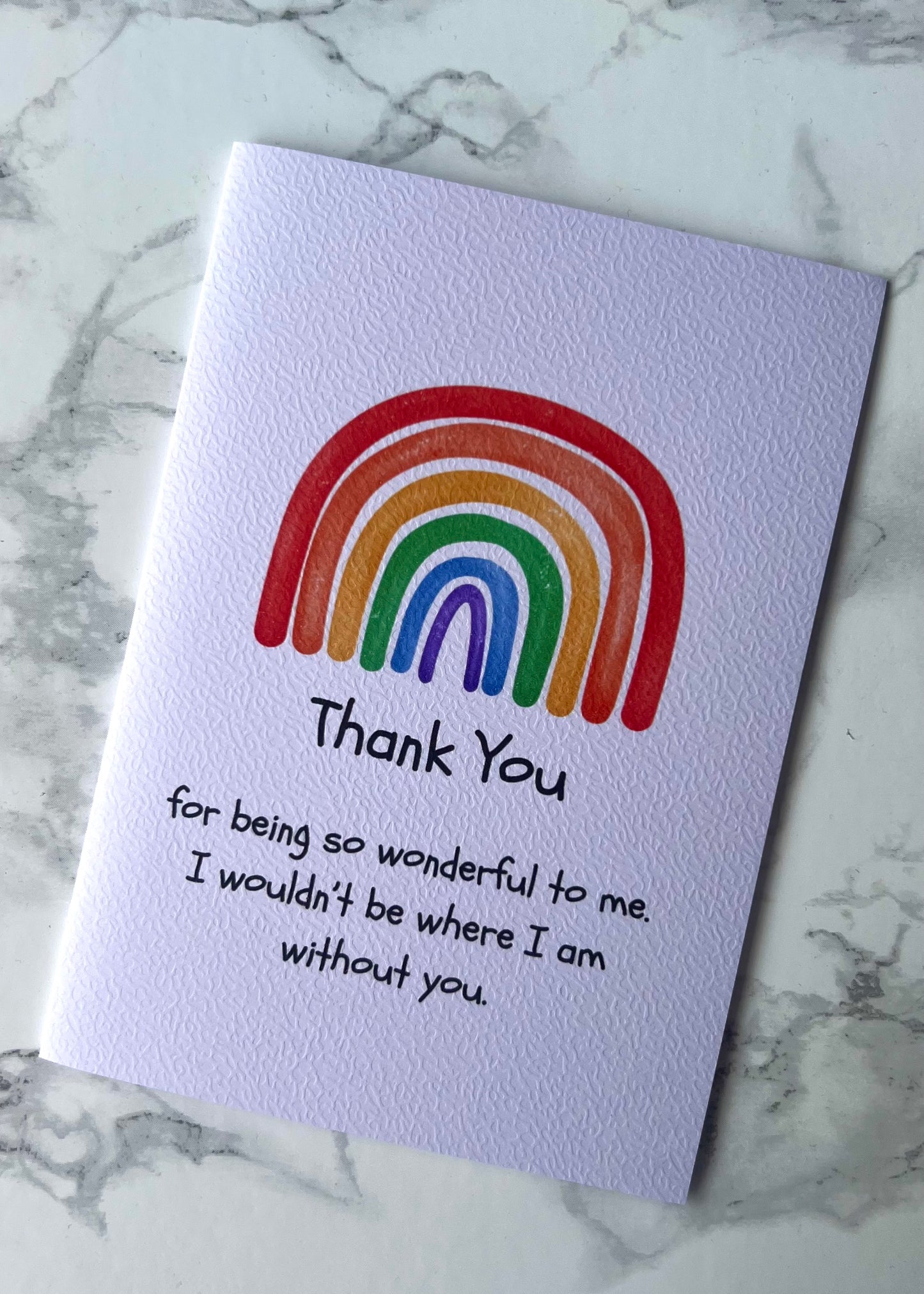 Thank You Rainbow Teacher Card