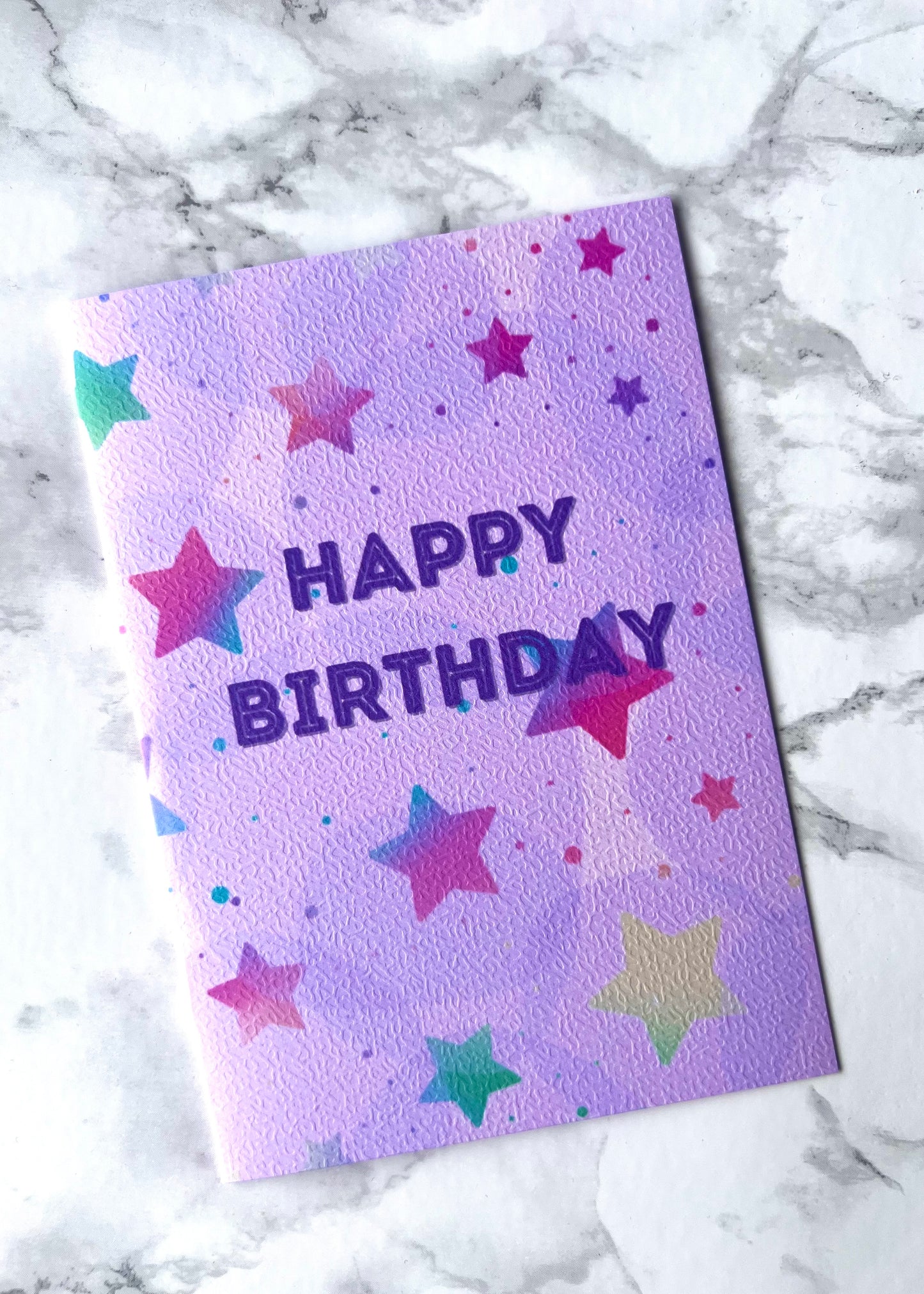 Birthday Stars Greetings Card