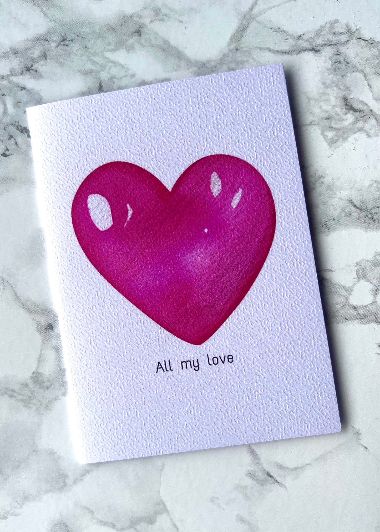 All My Love Heart Greetings Card