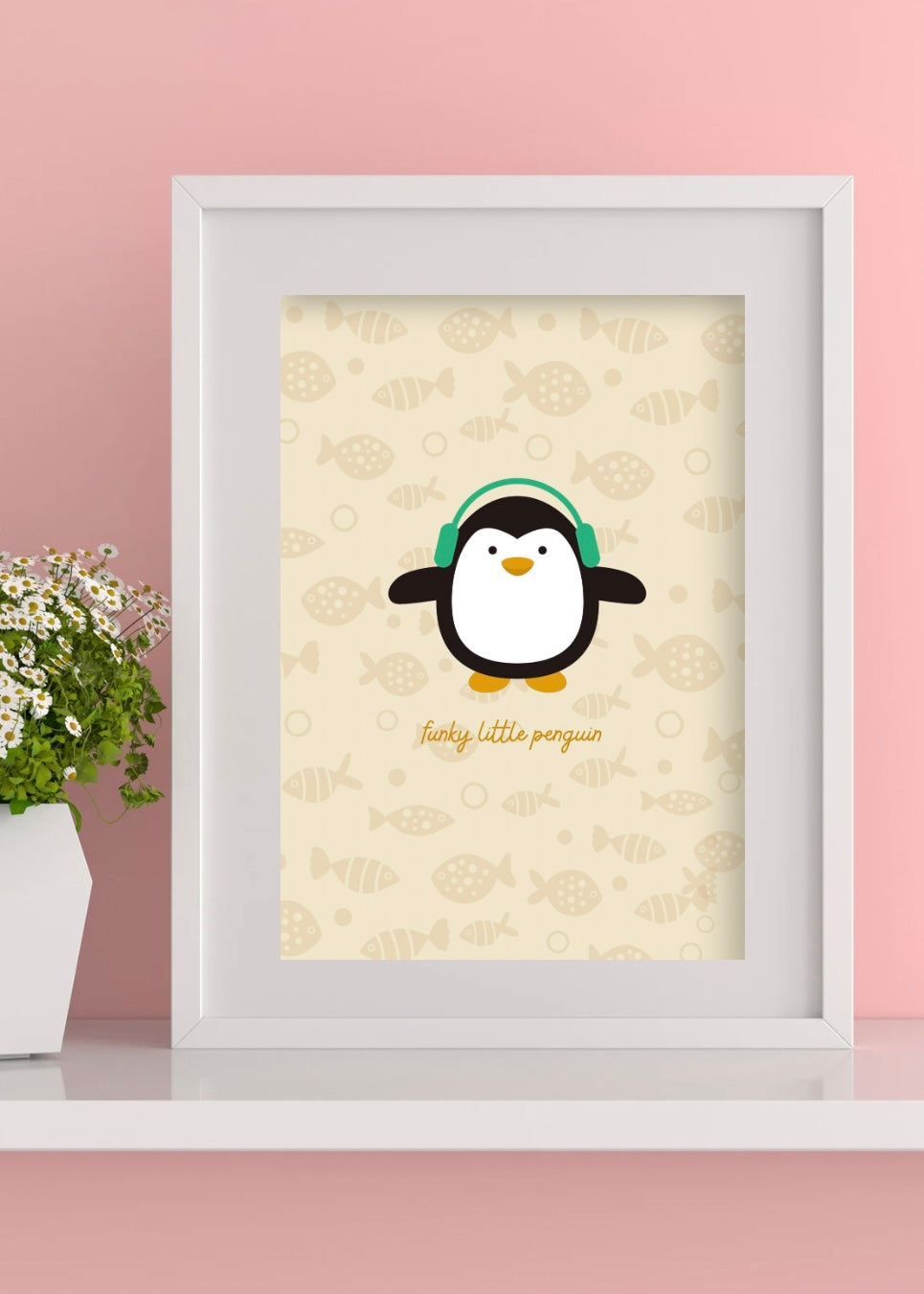 Funky Little Penguin Print