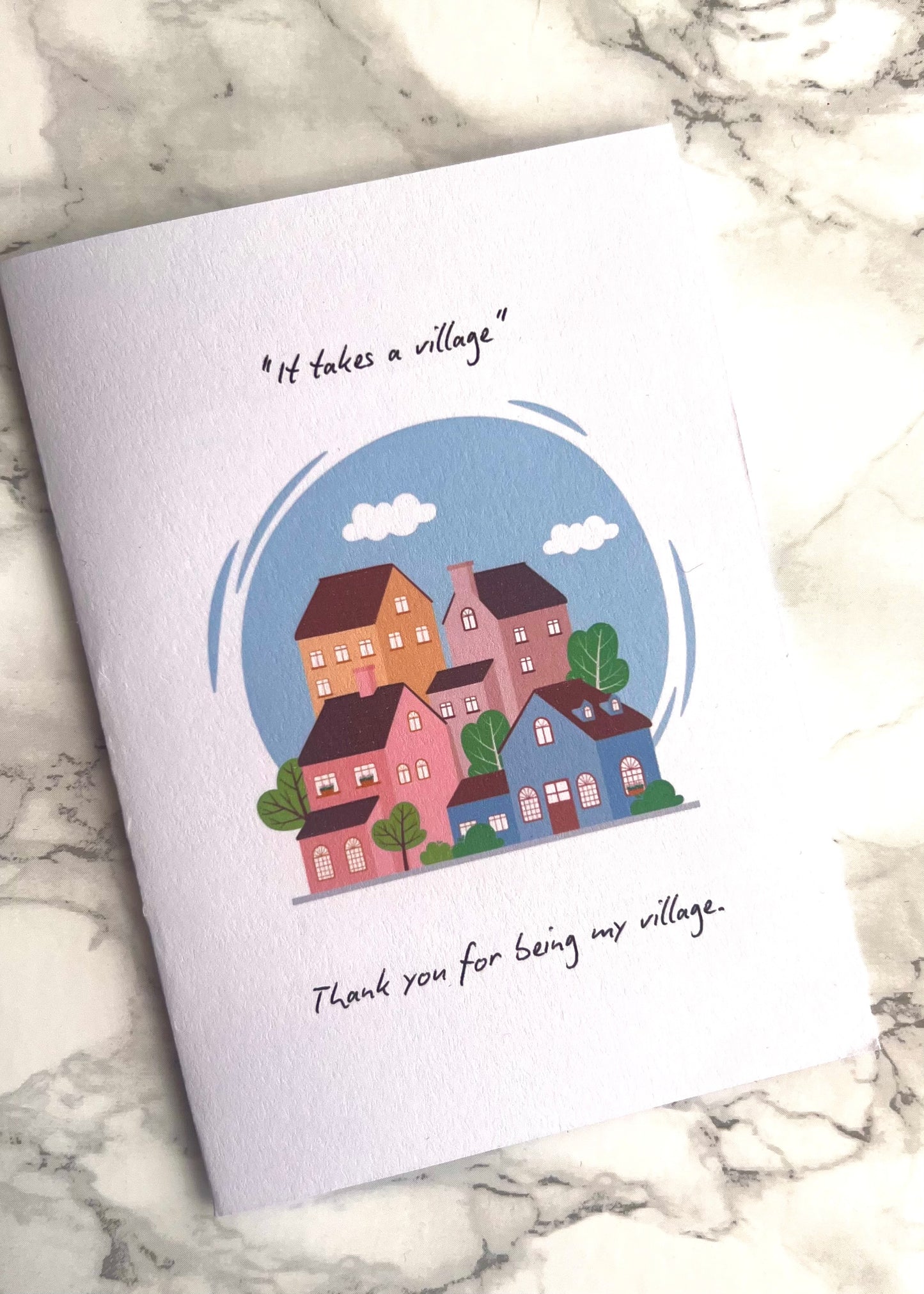 It Takes A Village Thank You Greetings Card