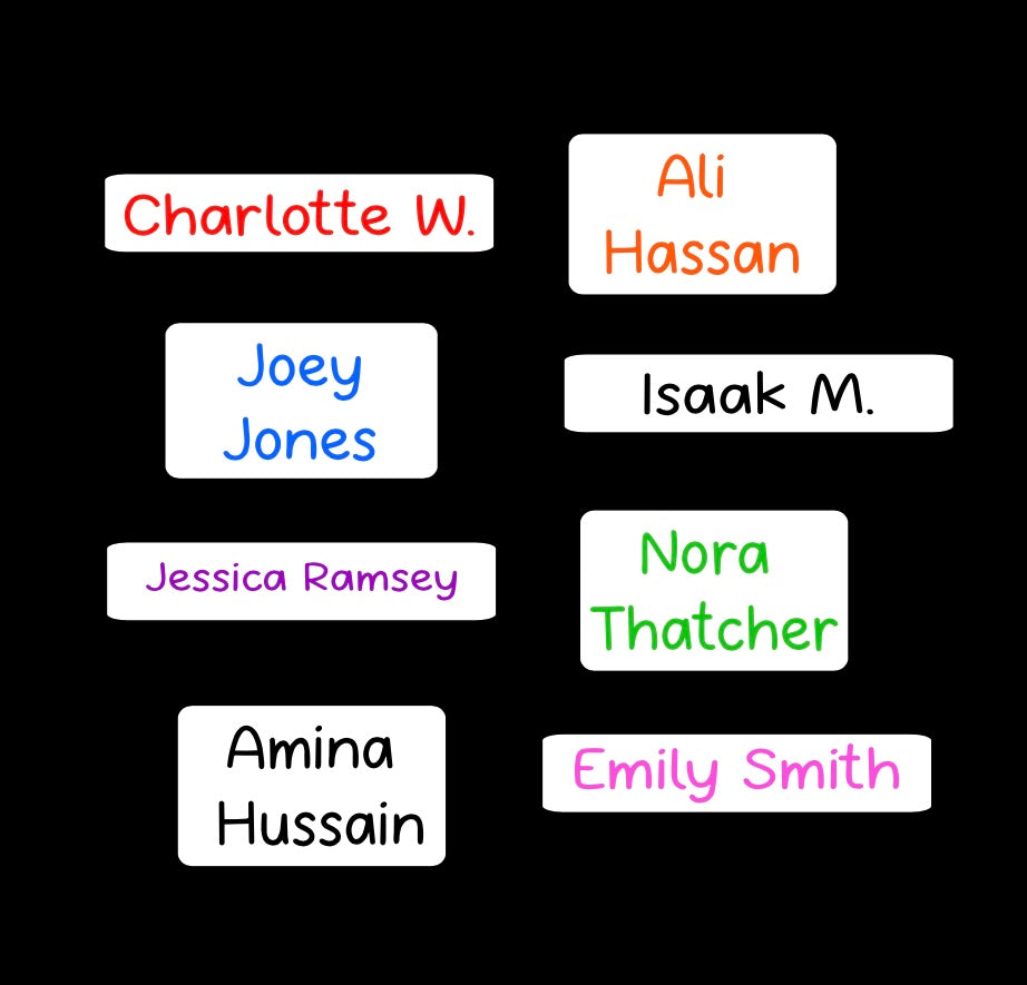 School Uniform Labels - Iron-on