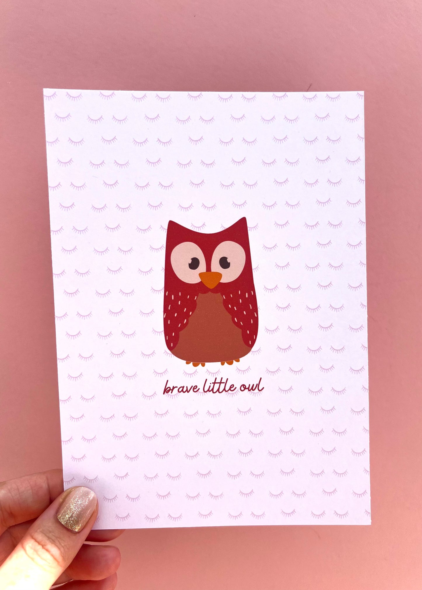 Brave Little Owl Print