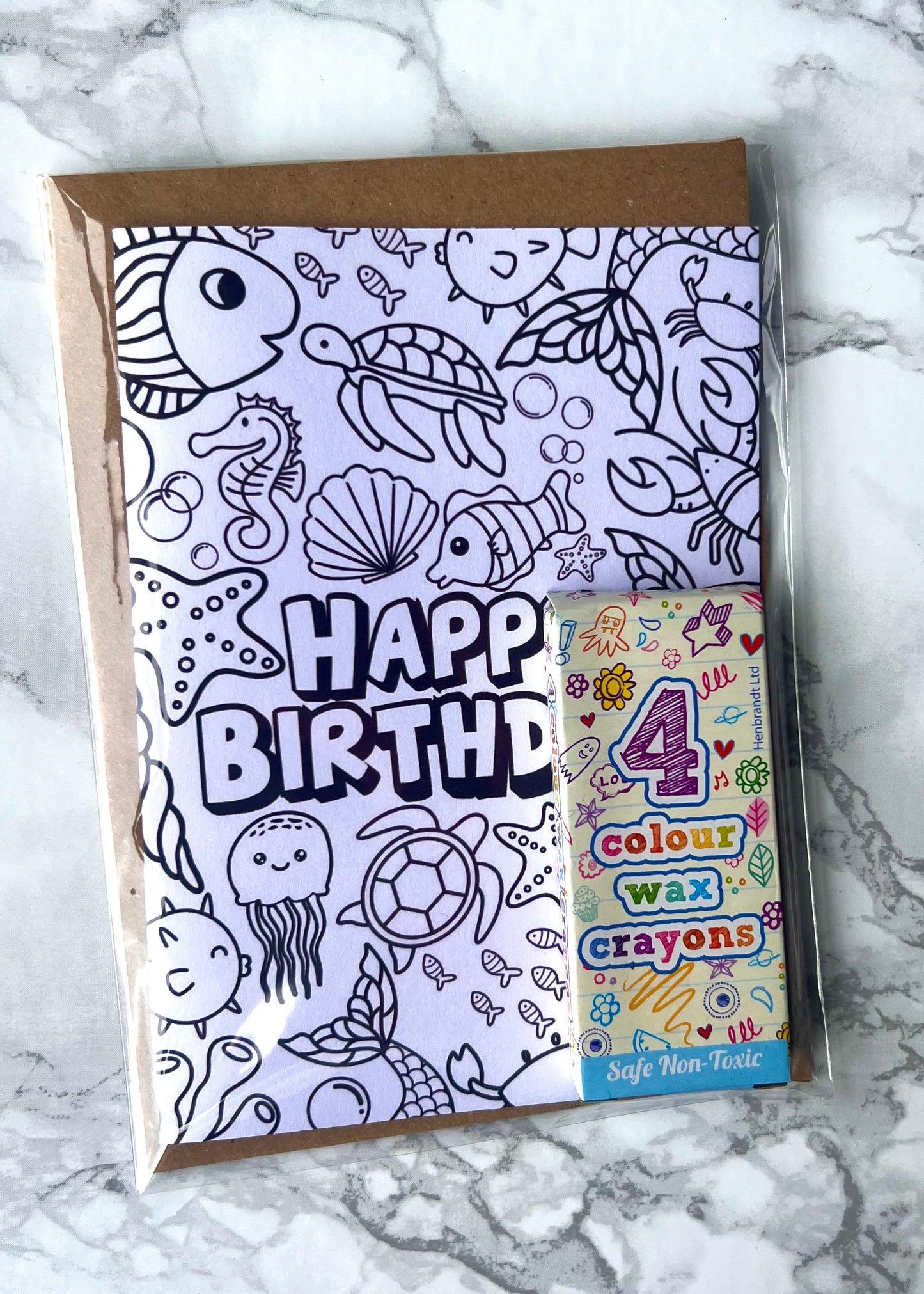 Colour Me Birthday Under The Sea Card