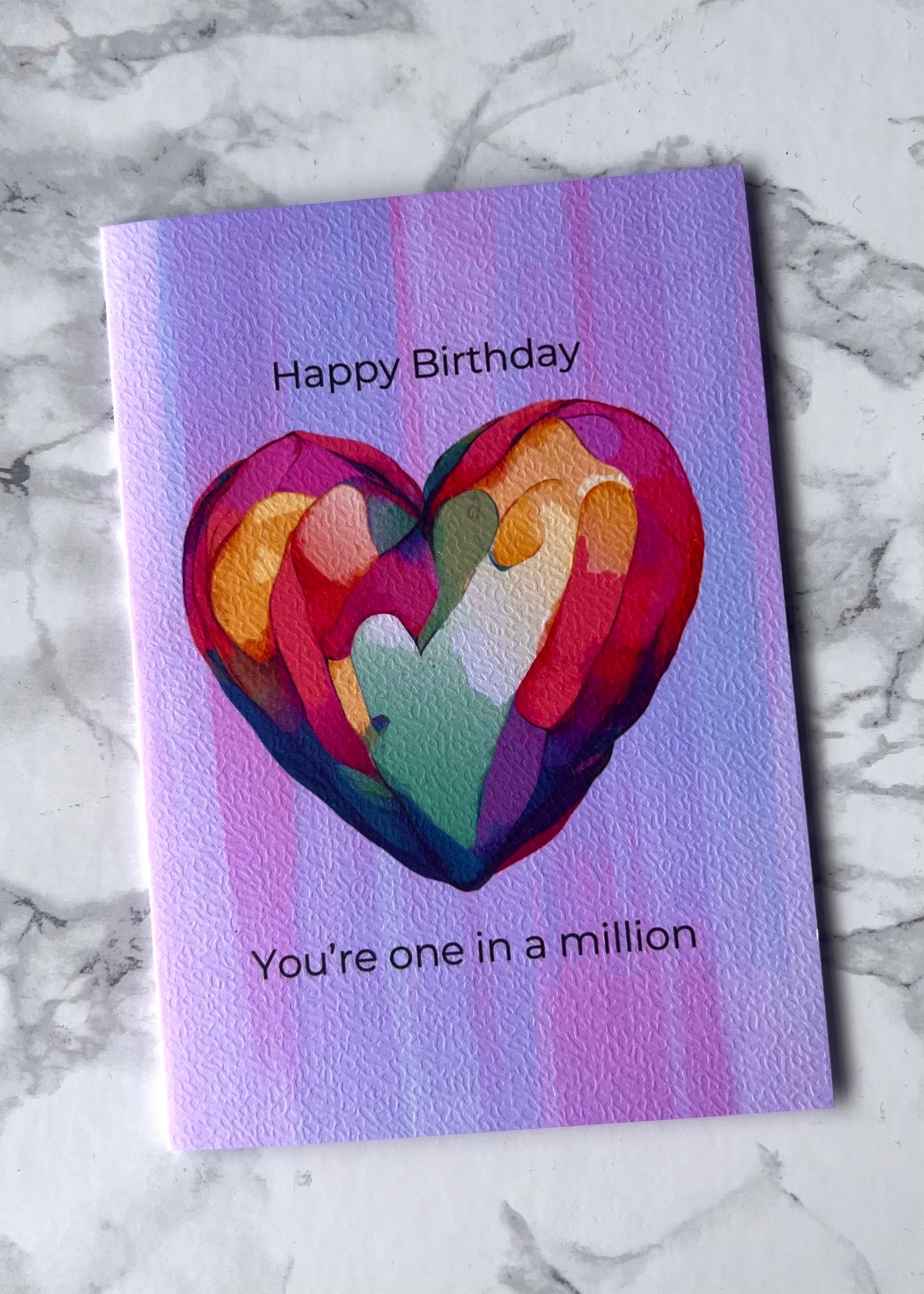 Bright Heart Birthday Card