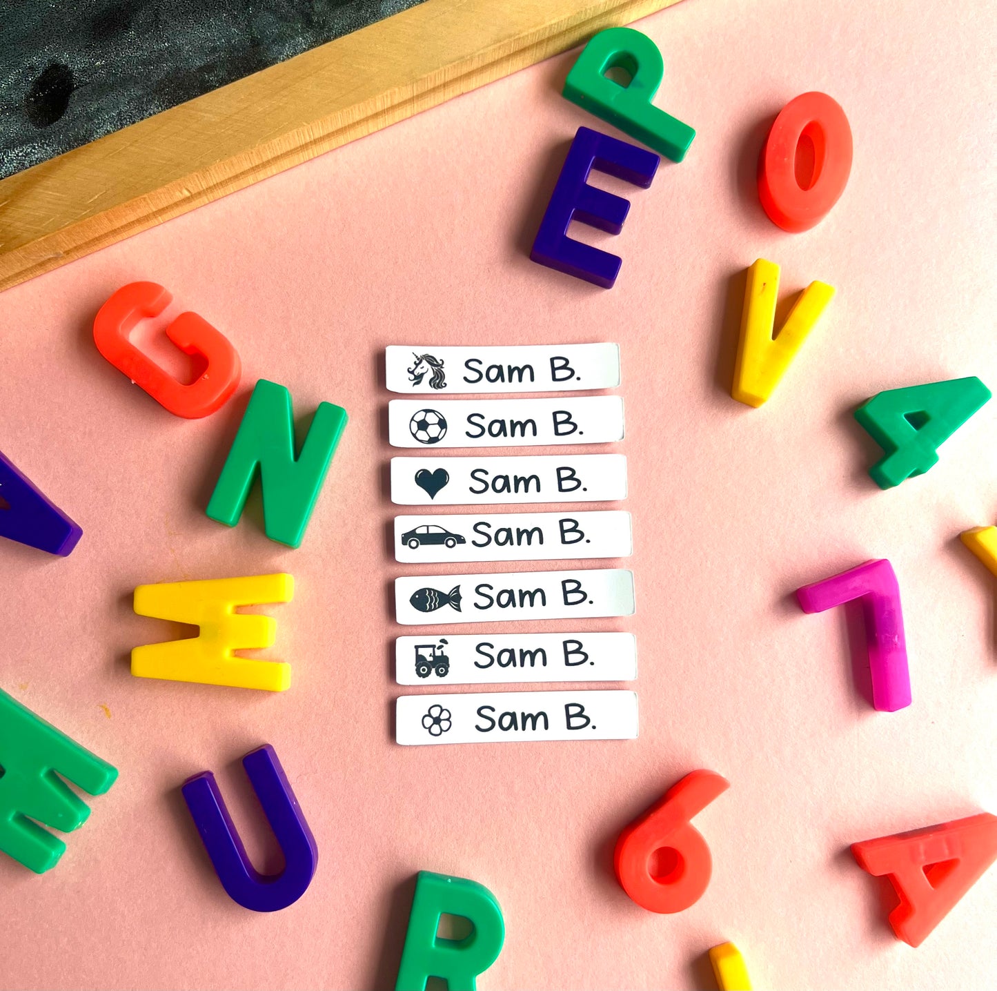 School Uniform Labels with picture - Iron-on