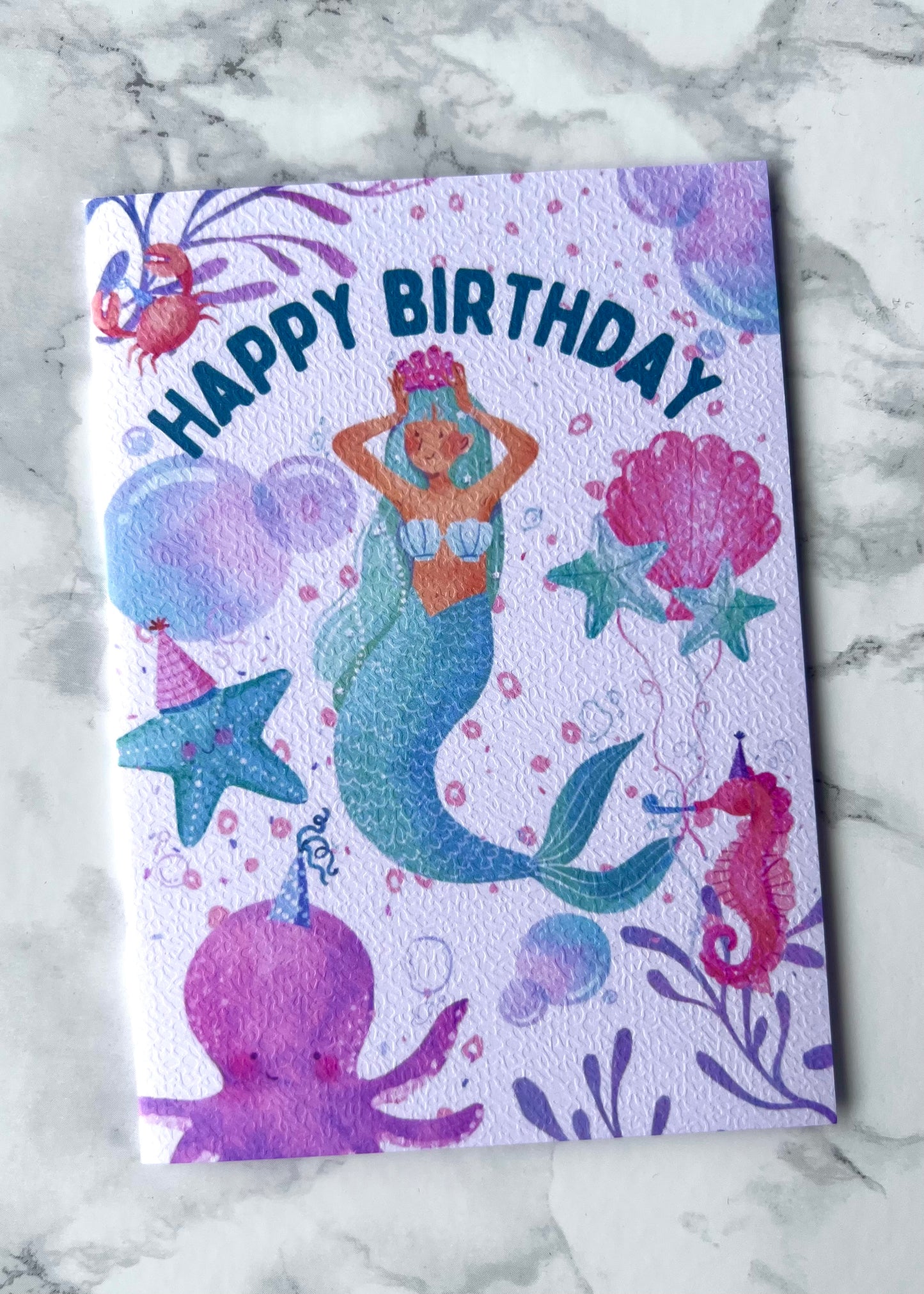 Mermaid Birthday Card