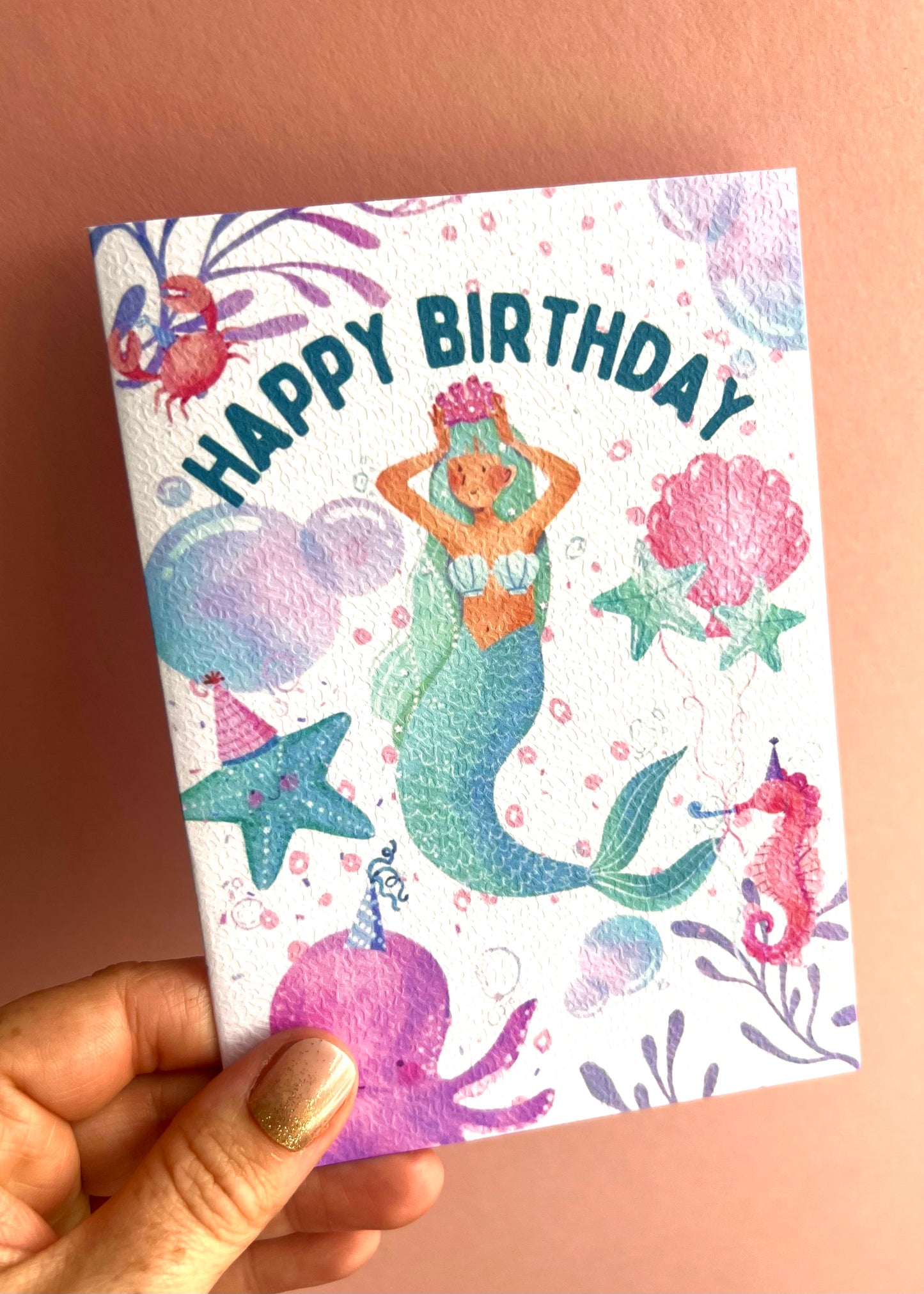 Mermaid Birthday Card