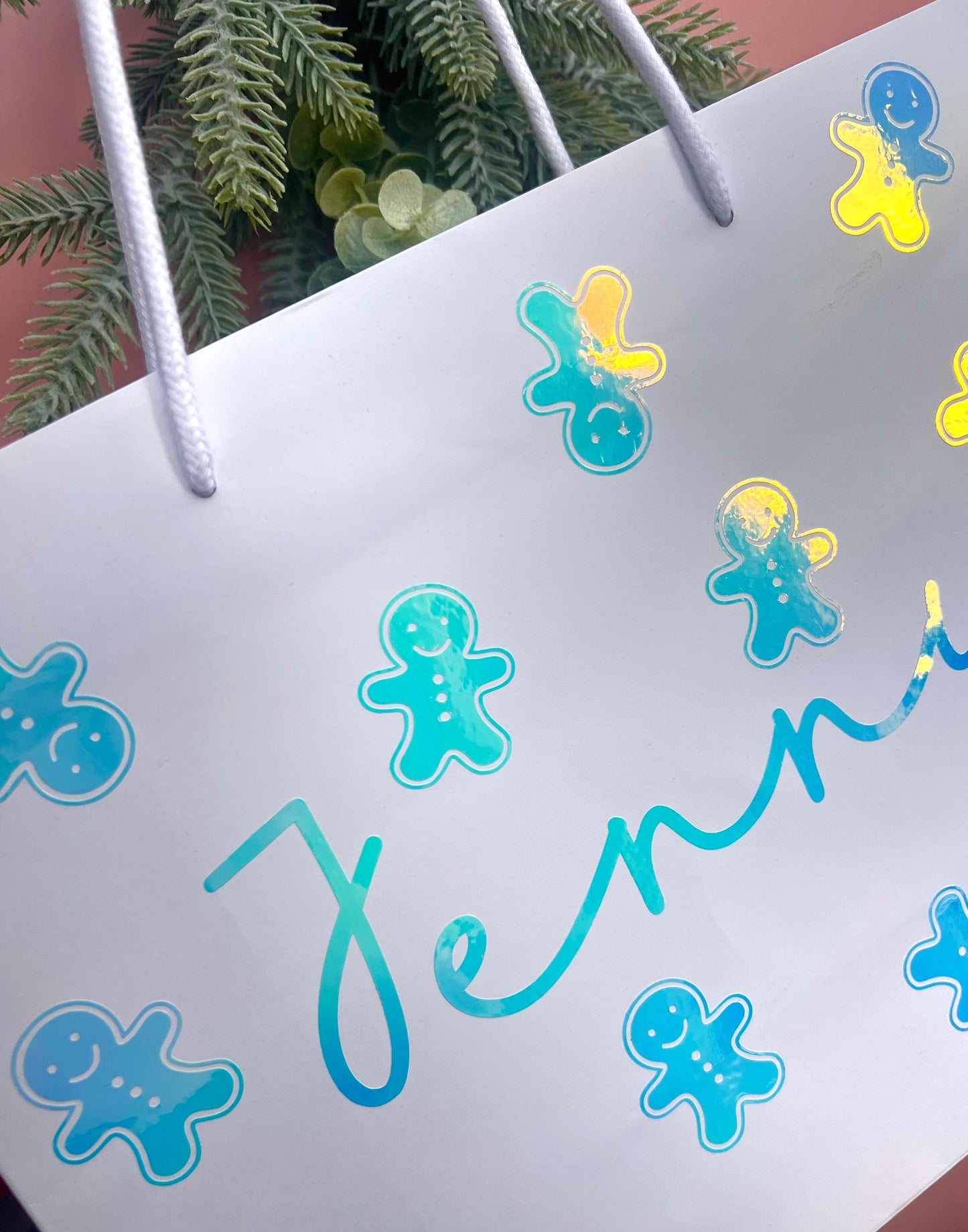 Personalised Gingerbread Gift Bag