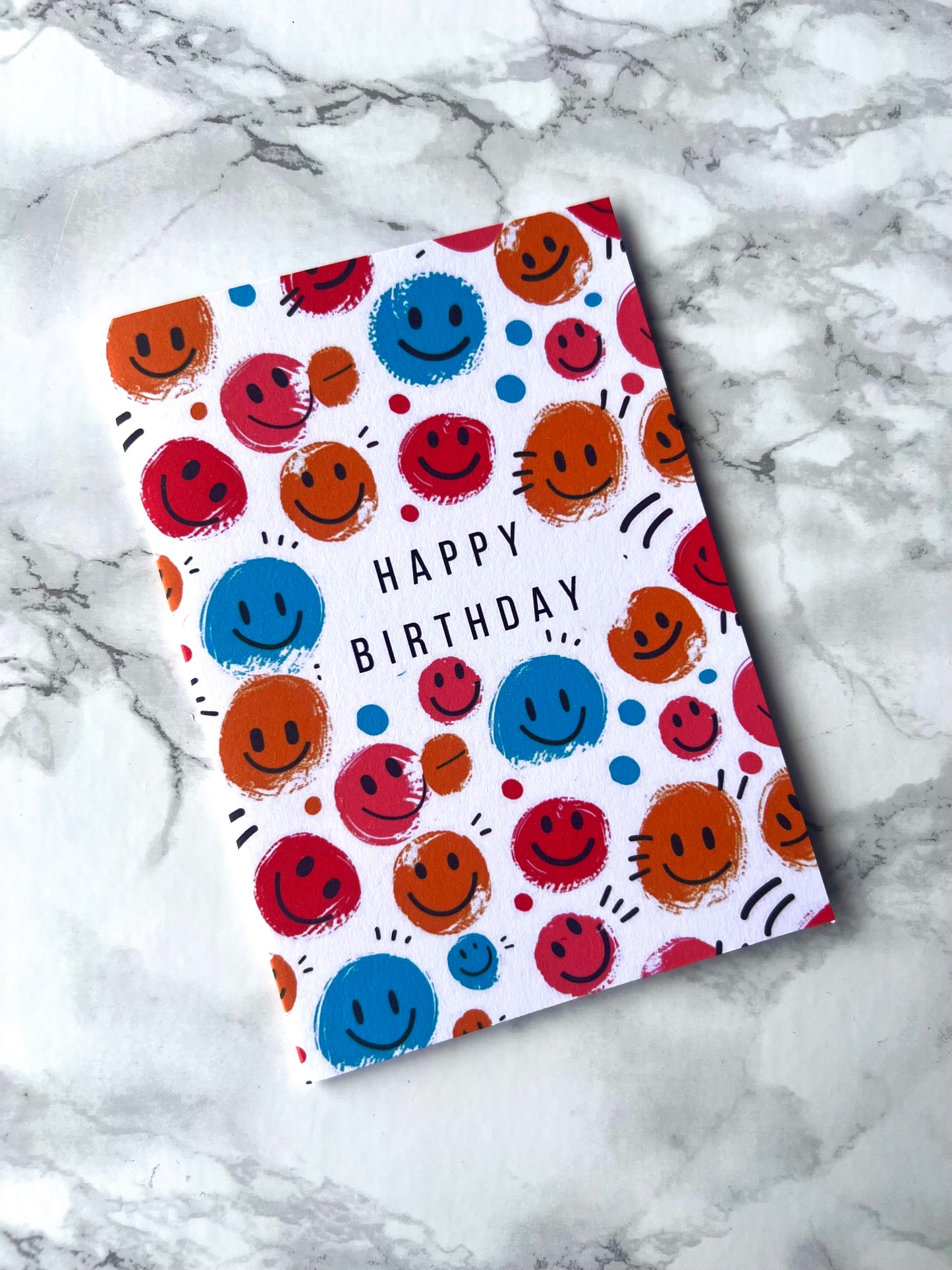Happy Face Birthday Card