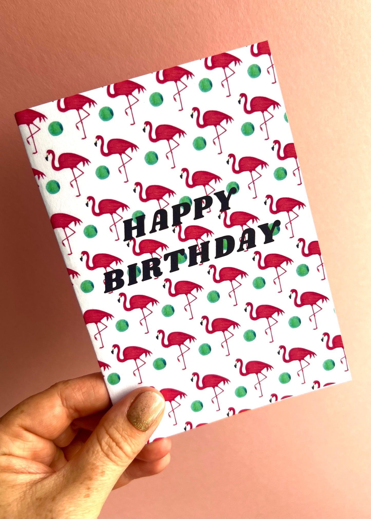 Flamingo Birthday Card