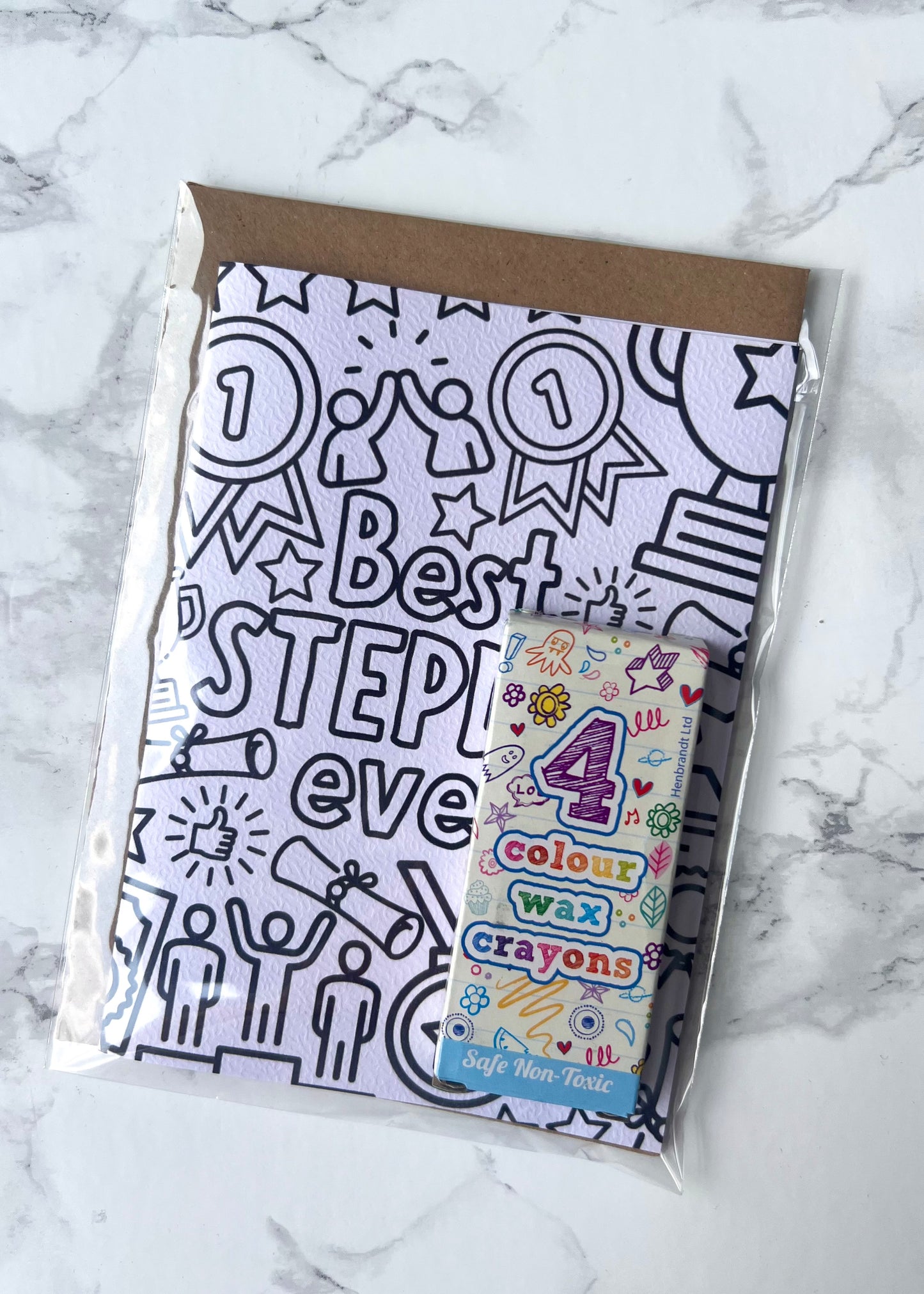 Colour Me Best Stepdad Ever Card