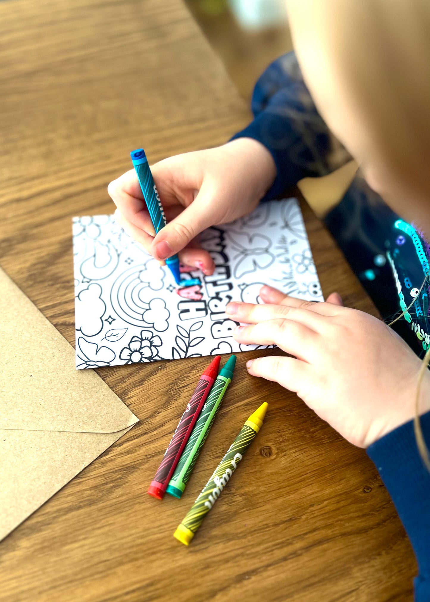 Colour Me Birthday Farmyard Card