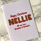 Personalised Gingerbread Name Christmas Card