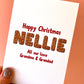 Personalised Gingerbread Name Christmas Card