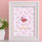 Fancy Little Flamingo Print