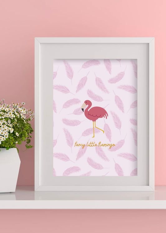 Fancy Little Flamingo Print