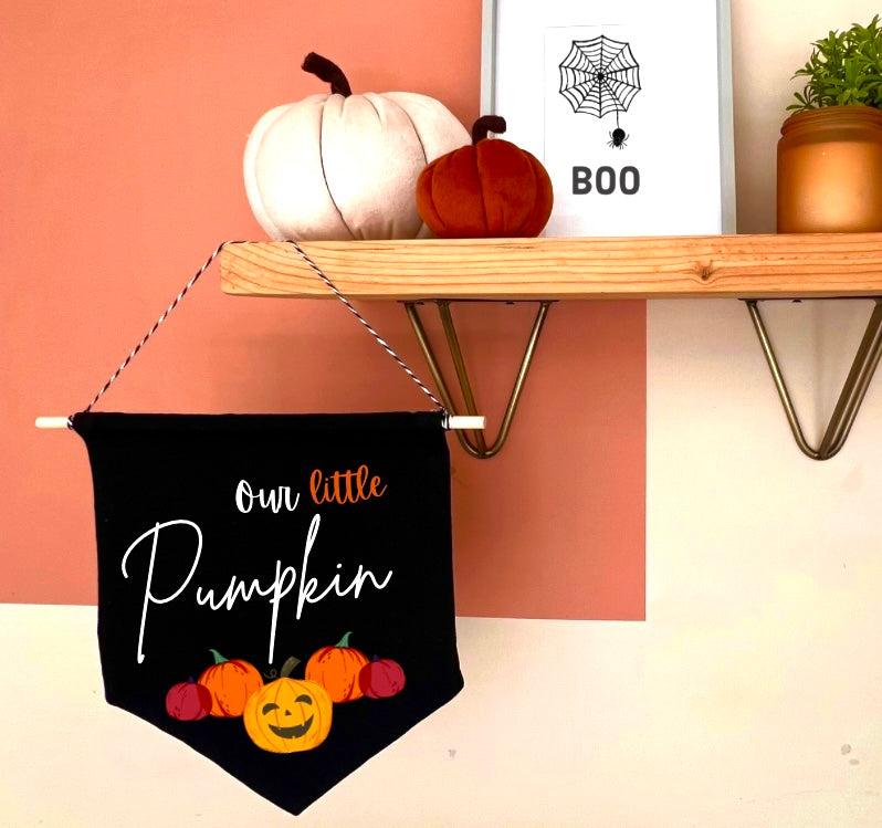 Little Pumpkin Canvas Hanging Banner