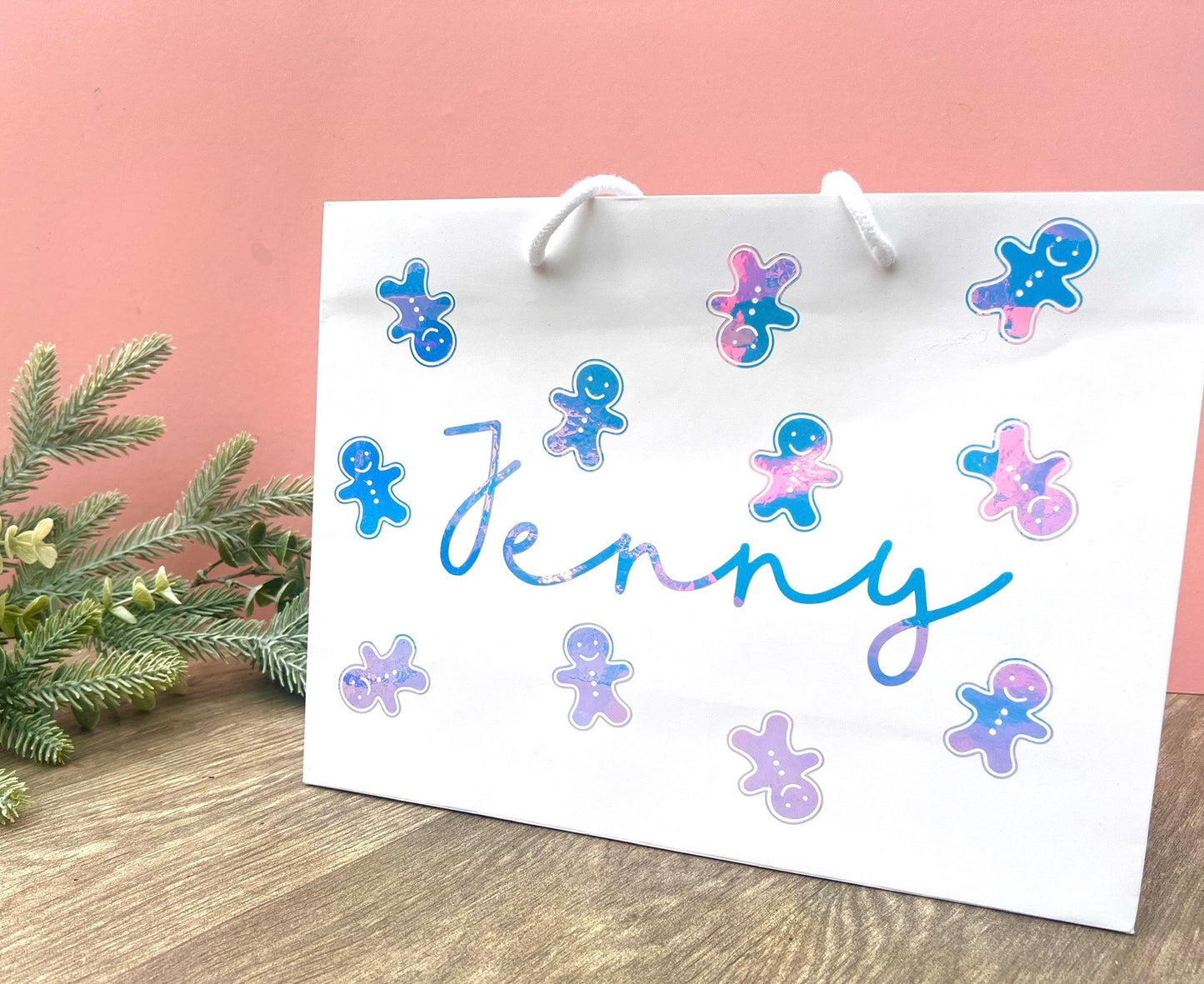 Personalised Gingerbread Gift Bag