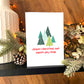 Snowy Trees Christmas Card