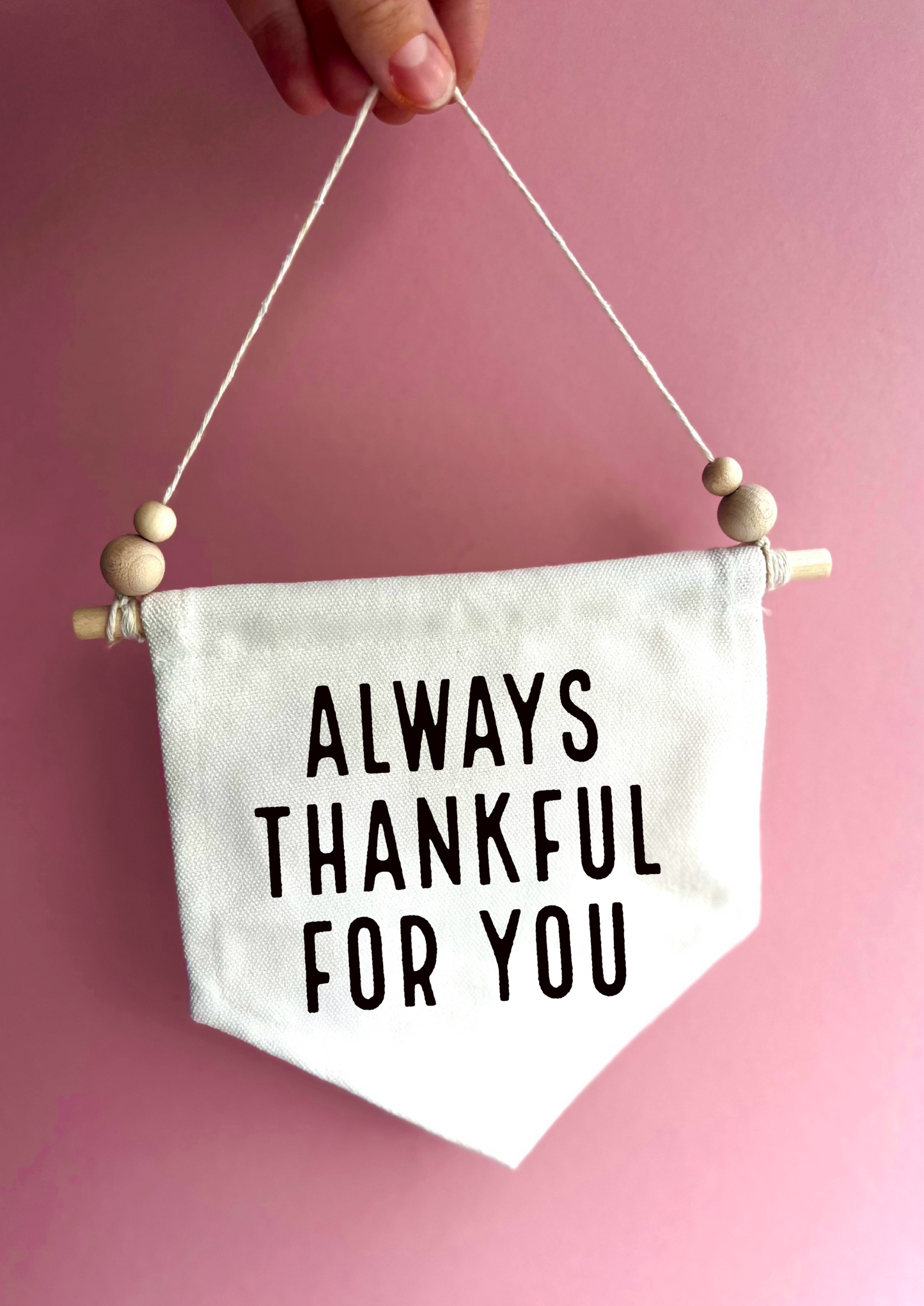 Thankful Canvas Hanging Banner