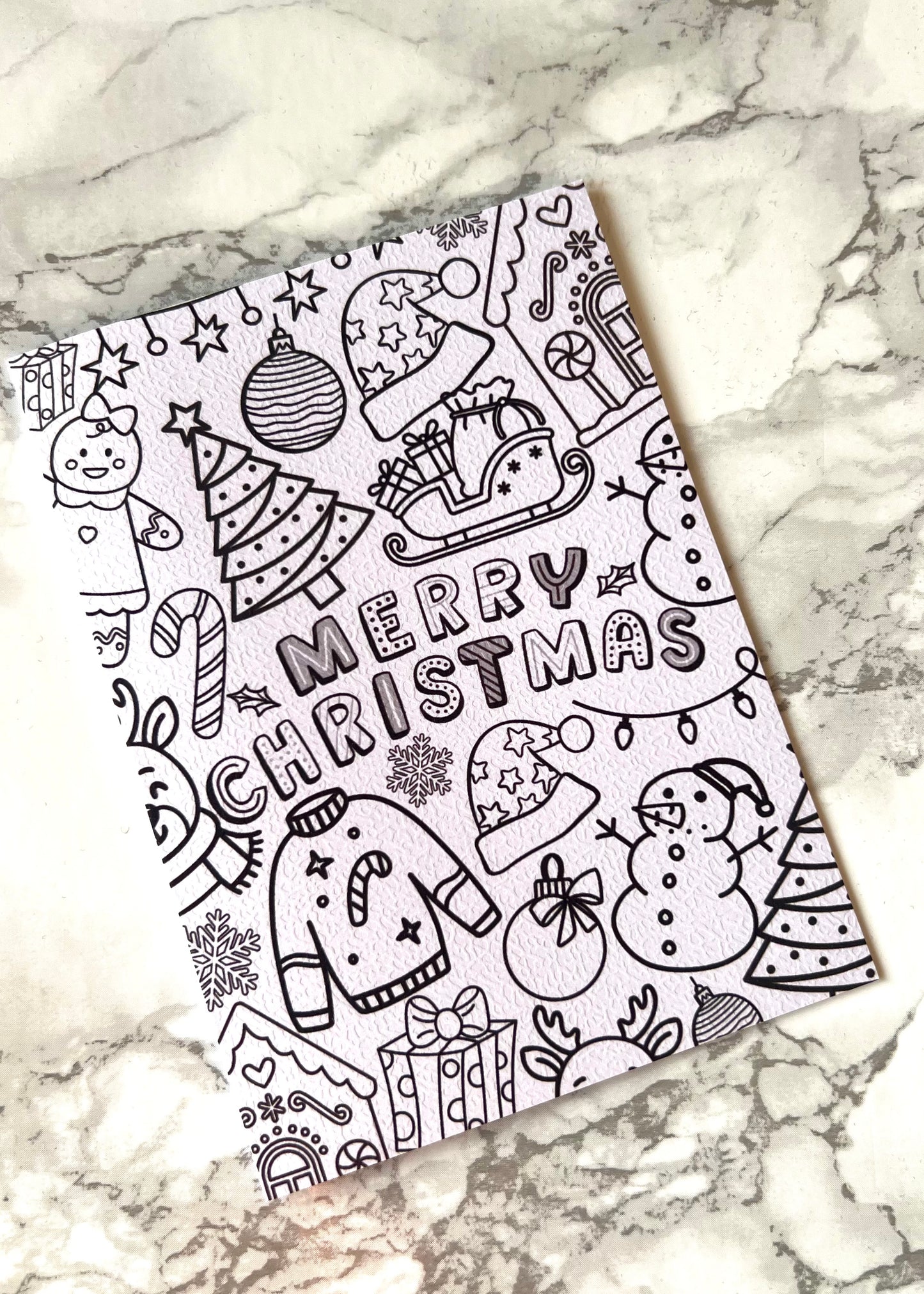 Colour Me Christmas Card
