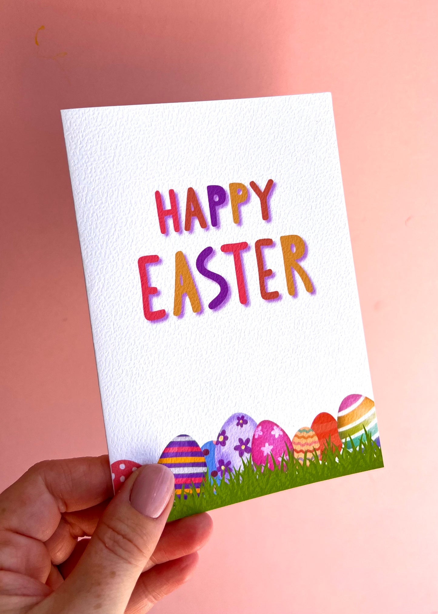 Eggs In The Grass Easter Greetings Card