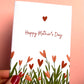 Mother’s Day Orange Heart Greetings Card