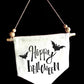 Happy Halloween Canvas Hanging Banner