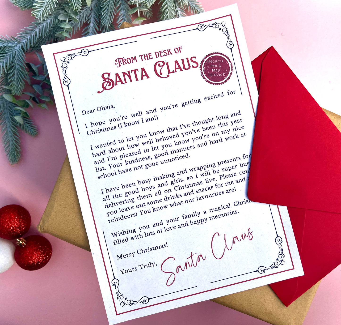 Personalised Santa Letter