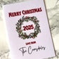 Personalised 2025 Wreath Christmas Card