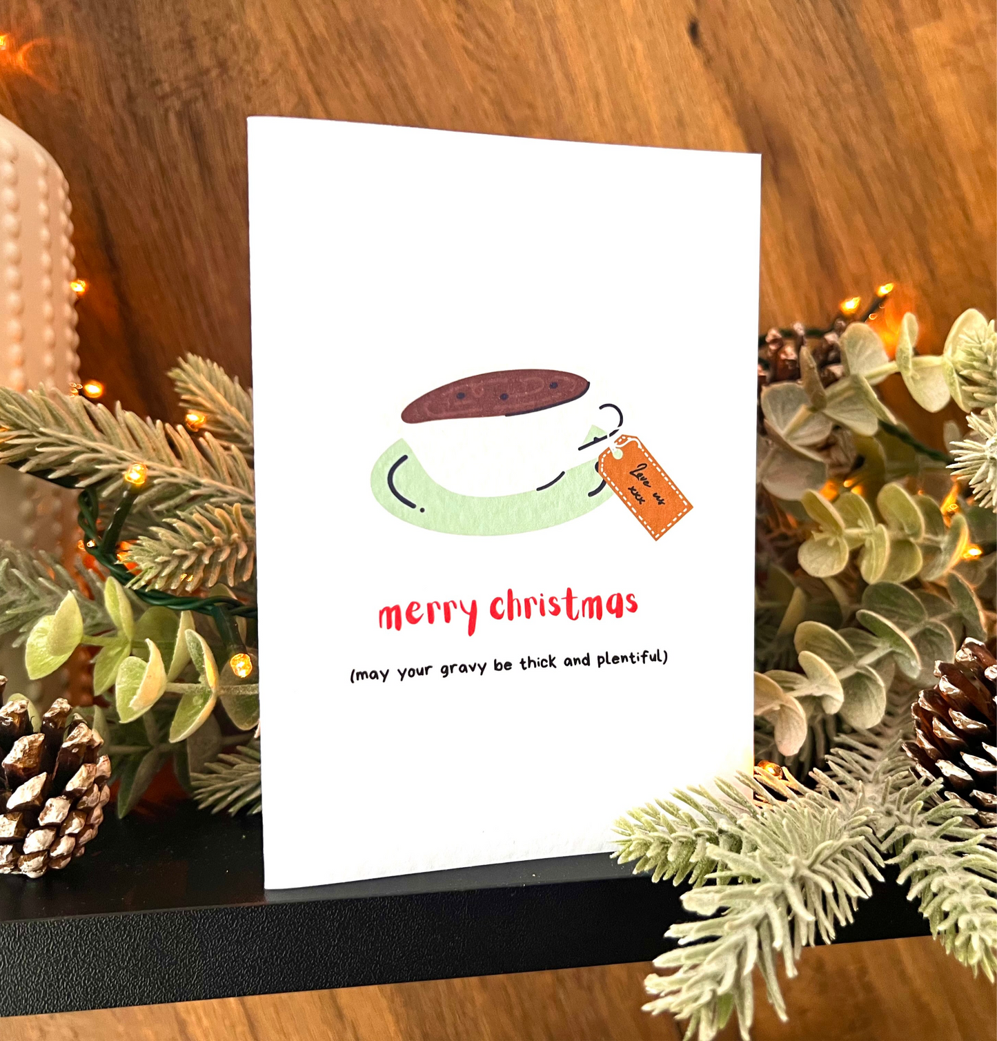 Gravy Boat Christmas Card