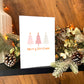 Pastel Trees Christmas Card