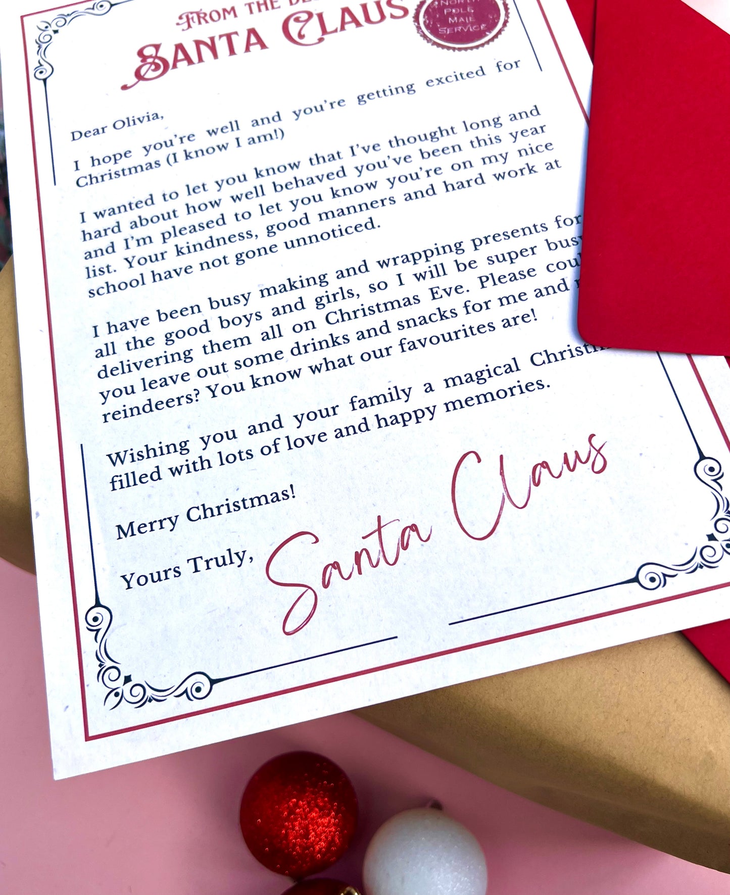 Personalised Santa Letter