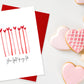 Valentines Candles Greetings Card