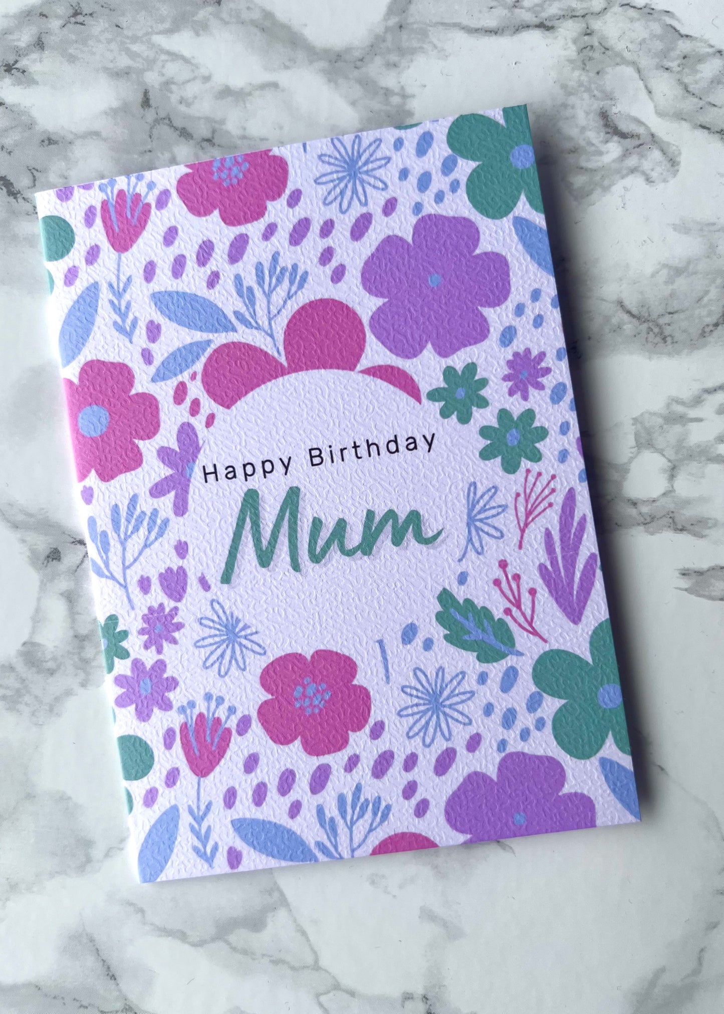 Bright Flowers For Mum Birthday Card