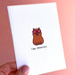 Capybara Anniversary Greetings Card (Copy)