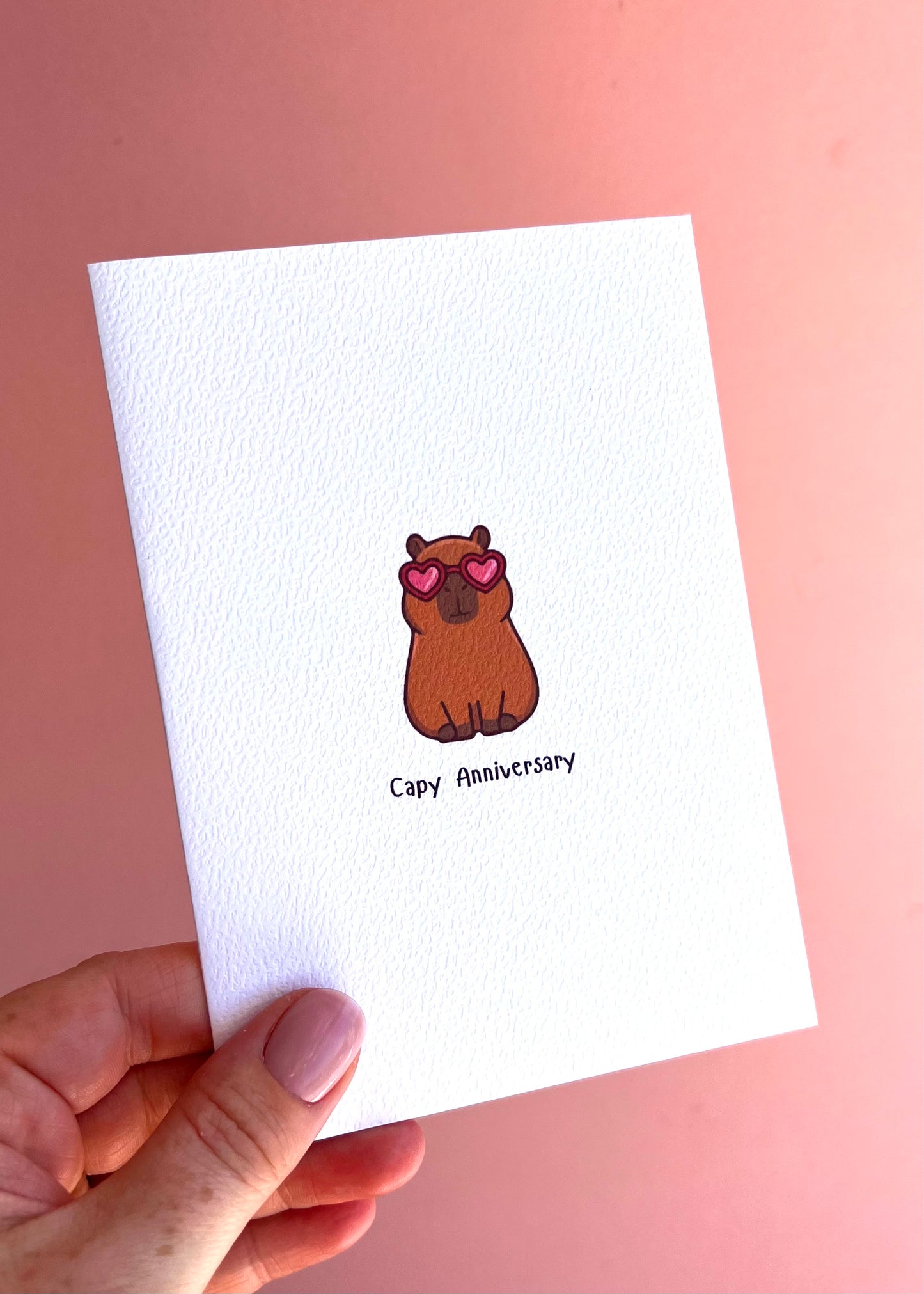 Capybara Anniversary Greetings Card (Copy)