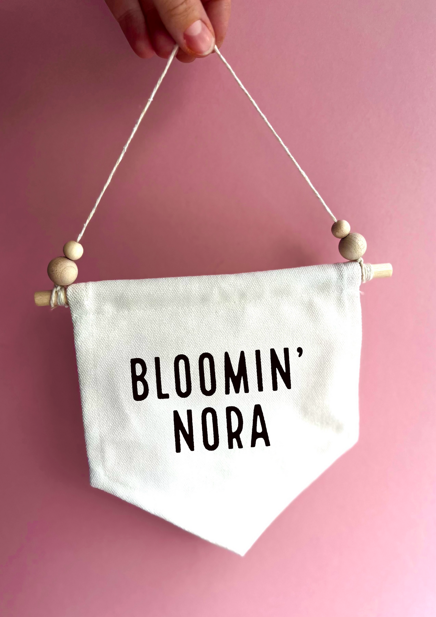 Bloomin Nora Canvas Hanging Banner