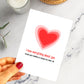 Valentines Heart Greetings Card