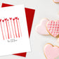 Personalised Valentines Candles Greetings Card