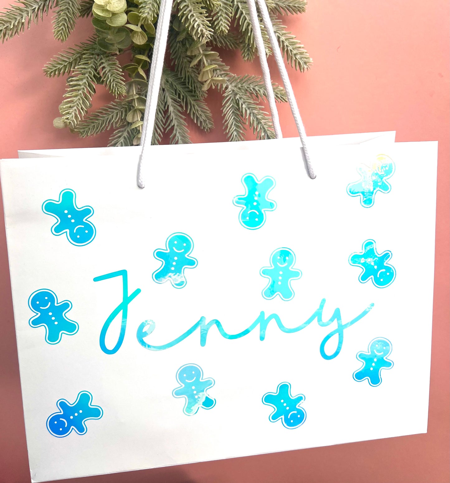 Personalised Gingerbread Gift Bag