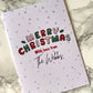Personalised Merry Christmas Card